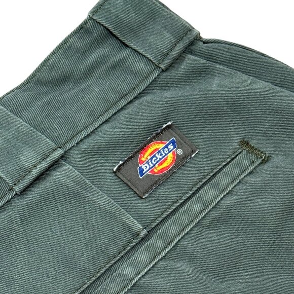 Men’s Dickies Green Work Pants Paint Splatter Cut Off Shorts 34x25 - Picture 4 of 10